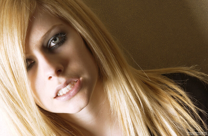 Woman with Blonde Hair — Dramatic, Photograph, Blonde Hair, Smoky Eye Makeup
