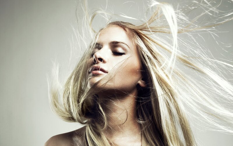 Woman with Blonde Hair — Dramatic, Photograph, Close-up