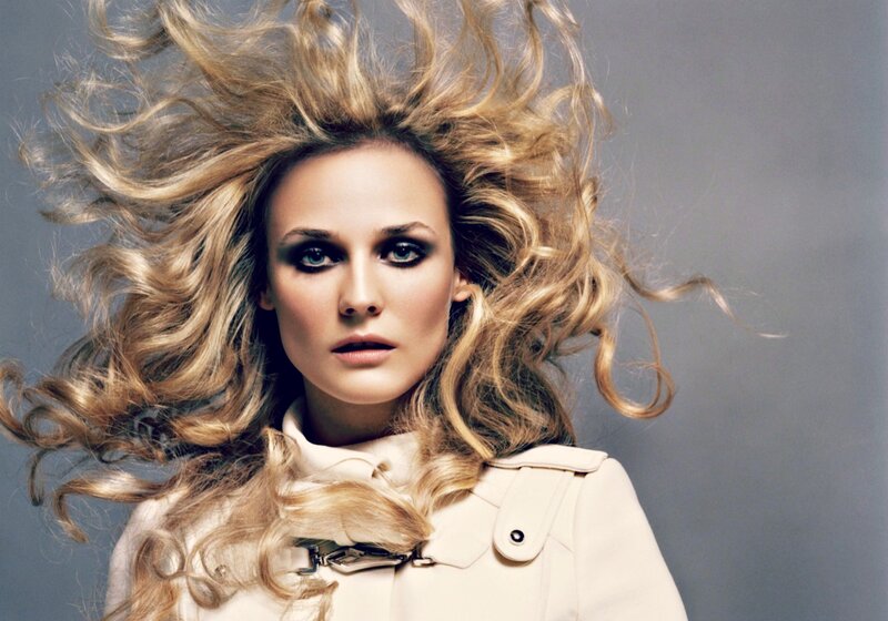 Woman with Blonde Hair — Dramatic, Photograph, Coat
