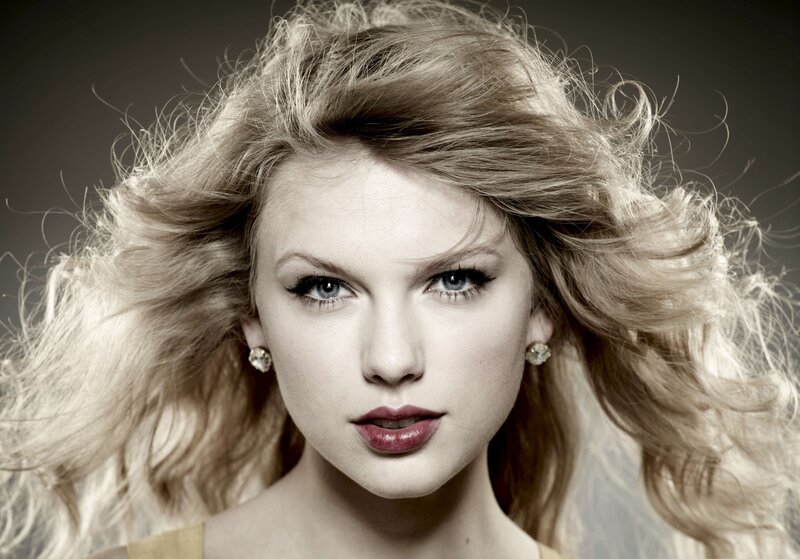 Woman with Blonde Hair — Dramatic, Photograph, Earrings, Makeup, Studio Lighting