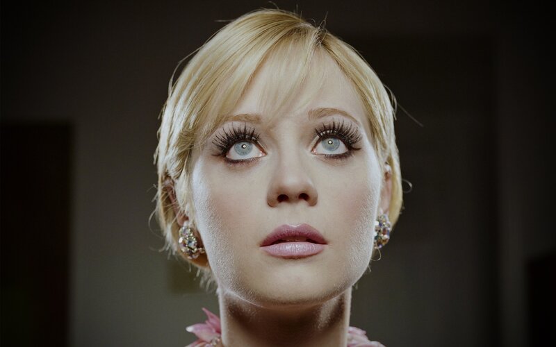 Woman with Blonde Hair — Dramatic, Photograph, Long Eyelashes