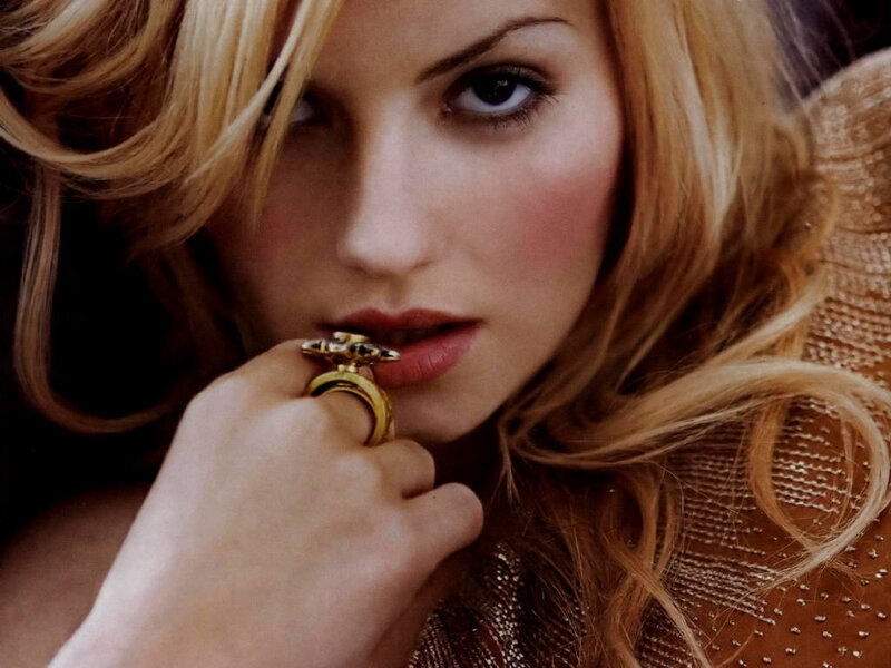 Woman with Blonde Hair — Dramatic, Photograph, Ring