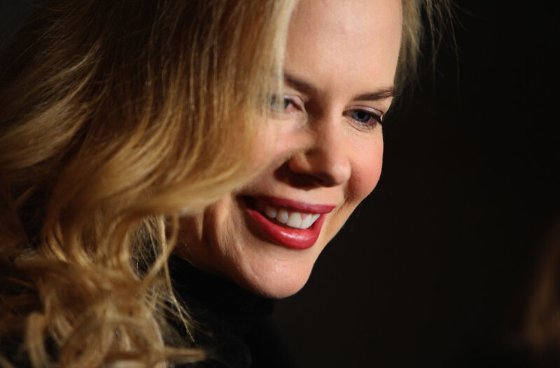 Woman with Blonde Hair — Dramatic, Photograph, Smile