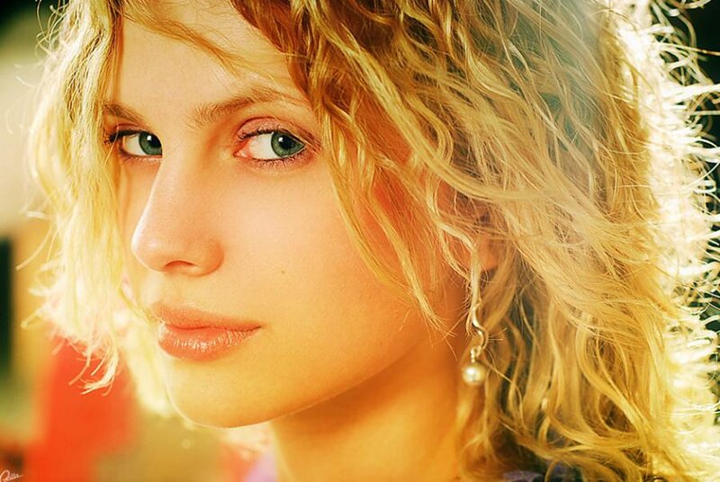 Woman with Blonde Hair — Dramatic, Sunset