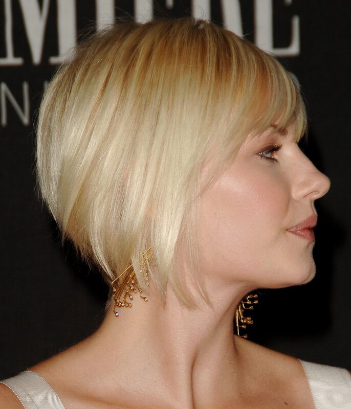 Woman with Blonde Hair — Elegant, Photograph, Earrings, Blonde Hair, Side Profile