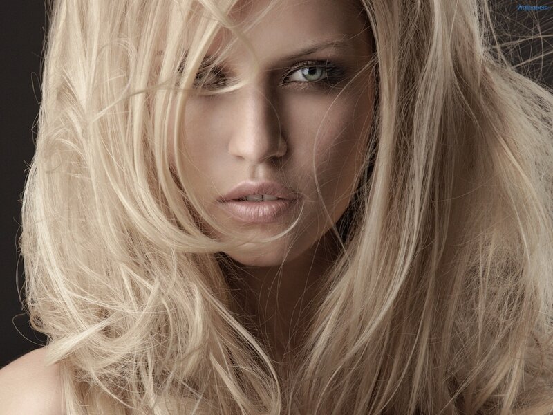 Woman with Blonde Hair — Eyes, Face