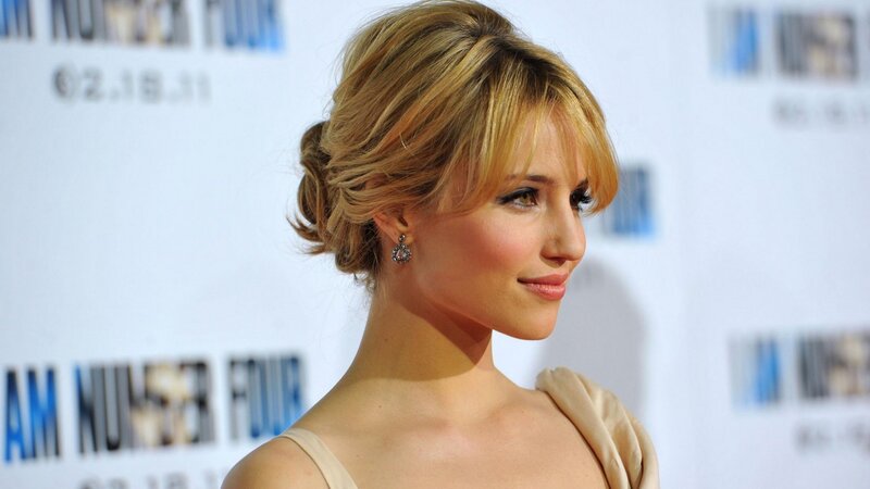Woman with Blonde Hair — Formal, Photograph, Earring, Dress, Backdrop