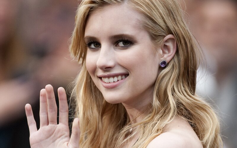 Woman with Blonde Hair — Friendly, Photograph, Earring