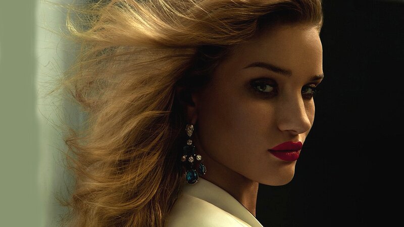 Woman with Blonde Hair — Gold, Dramatic, Photograph