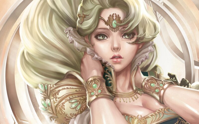 Woman with Blonde Hair — Gold, Regal