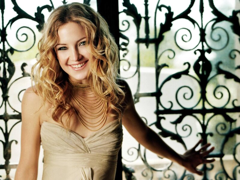Woman with Blonde Hair — Gold, Smiling, Afternoon