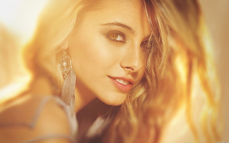 Woman with Blonde Hair — Gold, Warm, Sunset