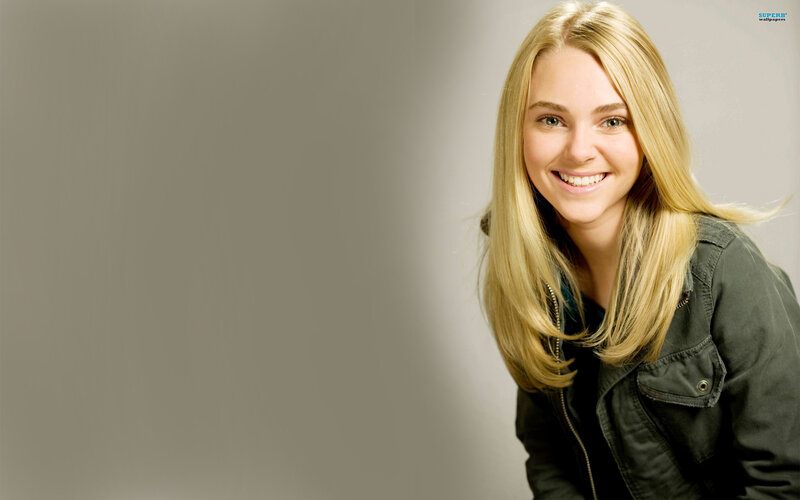 Woman with Blonde Hair — Gray, Friendly, Photograph, Jacket