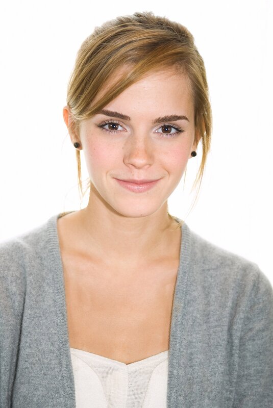 Woman with Blonde Hair — Gray, Neutral, Photograph, Cardigan