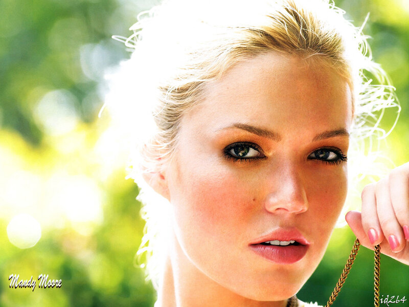 Woman with Blonde Hair — Green, Bright, Afternoon