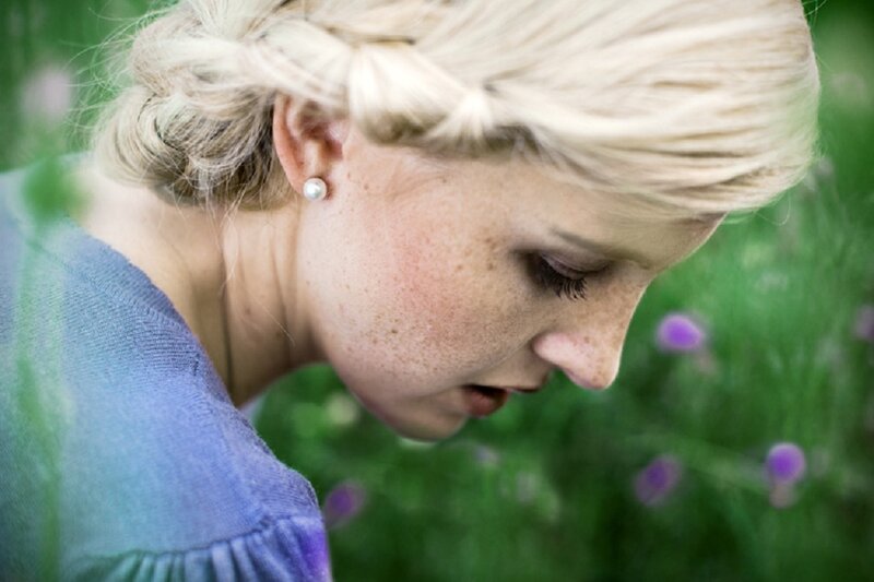 Woman with Blonde Hair — Green, Calm, Summer