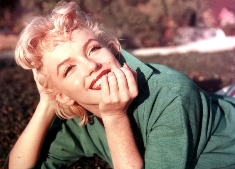 Woman with Blonde Hair — Green, Relaxed, Afternoon