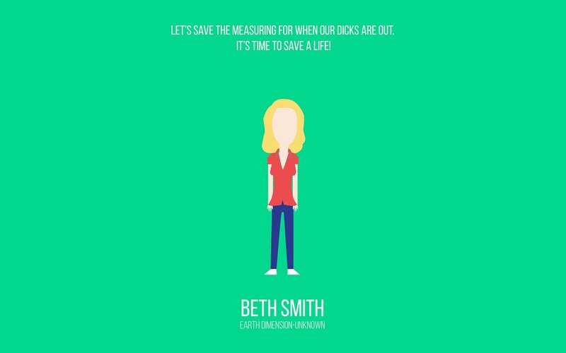 Woman with Blonde Hair — Green, Serious, Vector Art