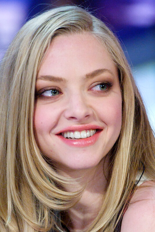 Woman with Blonde Hair — Happy, Photograph, Smile, Eyes, Pink, Blue