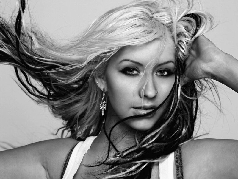 woman with blonde hair in motion