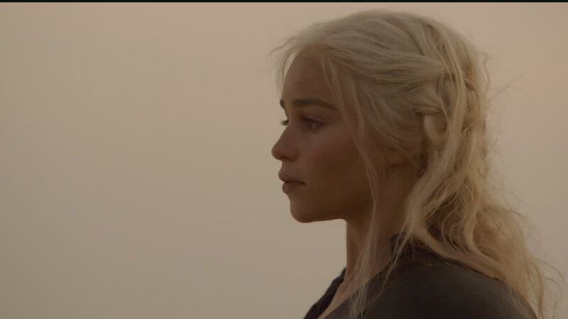woman with blonde hair in profile