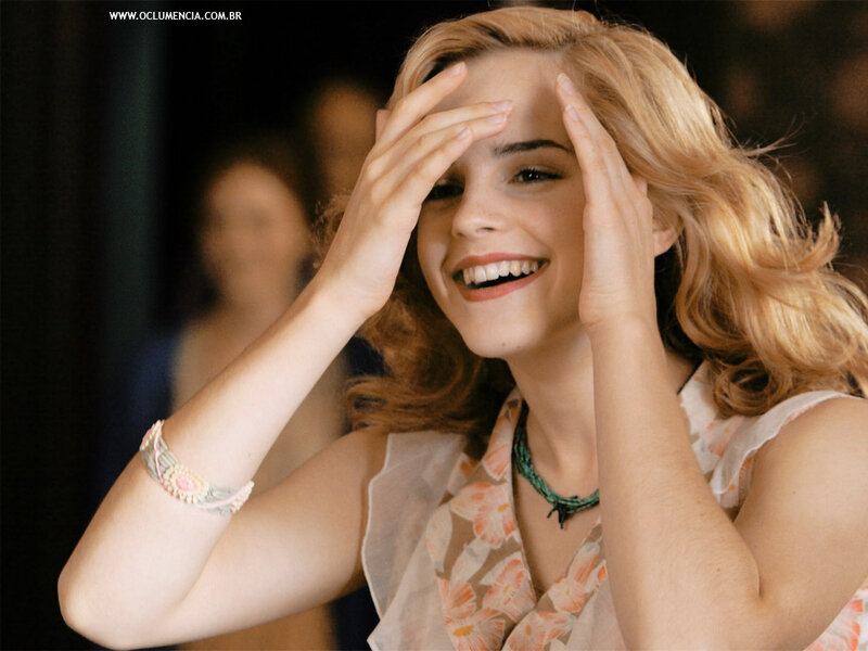 Woman with Blonde Hair — Joyful, Photograph, Hands