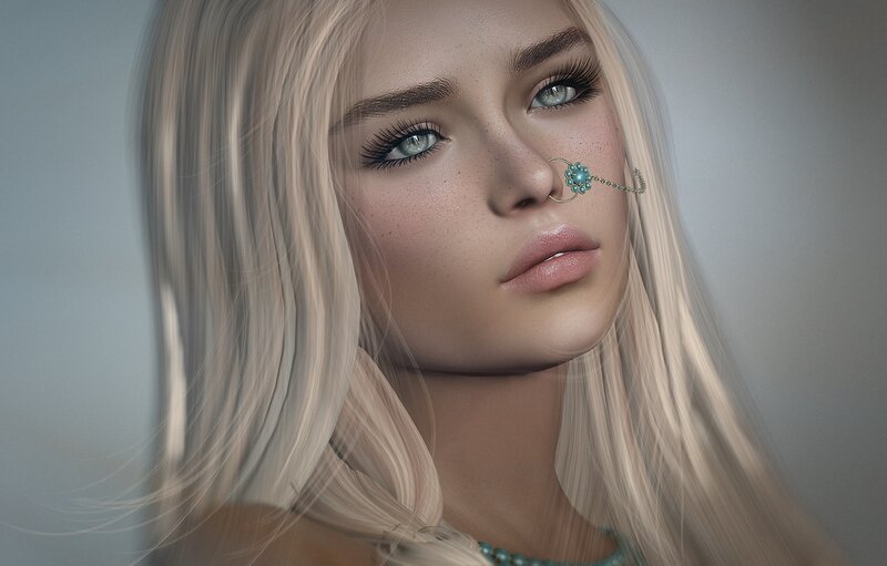 Woman with Blonde Hair — Neutral, 3d Render