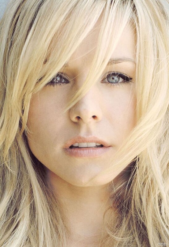 Woman with Blonde Hair — Neutral, Photograph, Blonde Hair, Blue Eyes, White