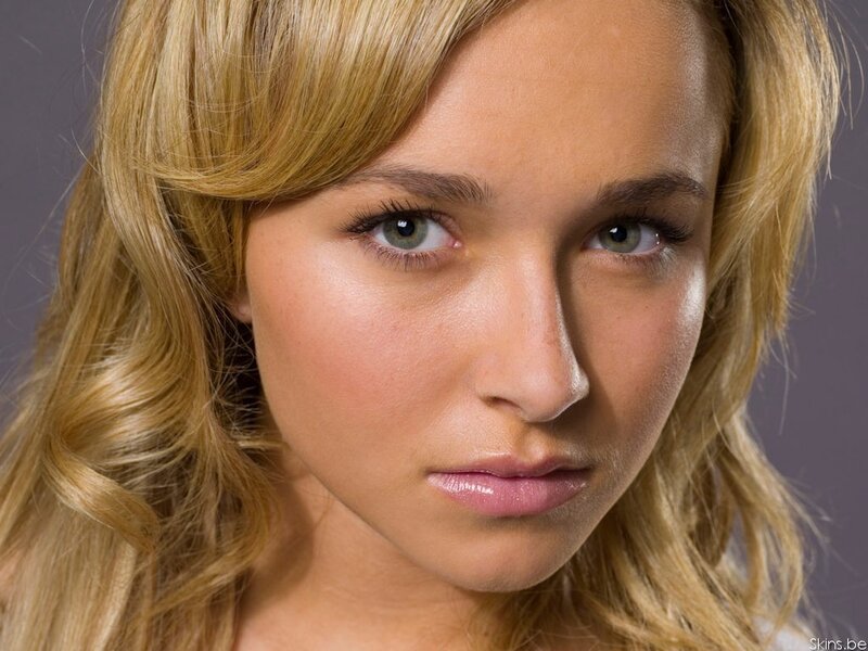 Woman with Blonde Hair — Neutral, Photograph, Blonde Hair, Green Eyes, Studio Lighting, Brown