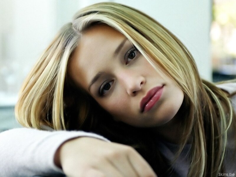 Woman with Blonde Hair — Neutral, Photograph, Blonde Hair, White Shirt, White