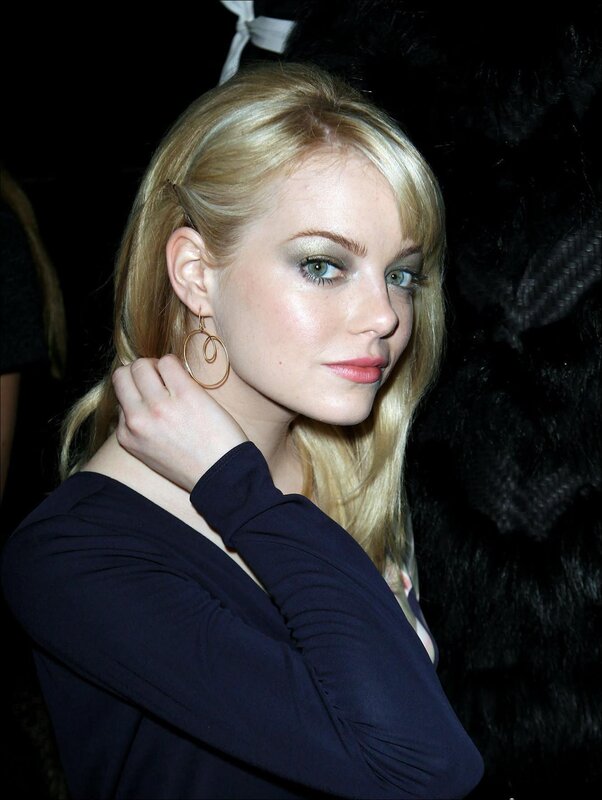 Woman with Blonde Hair — Neutral, Photograph, Earring, Makeup, Black Coat
