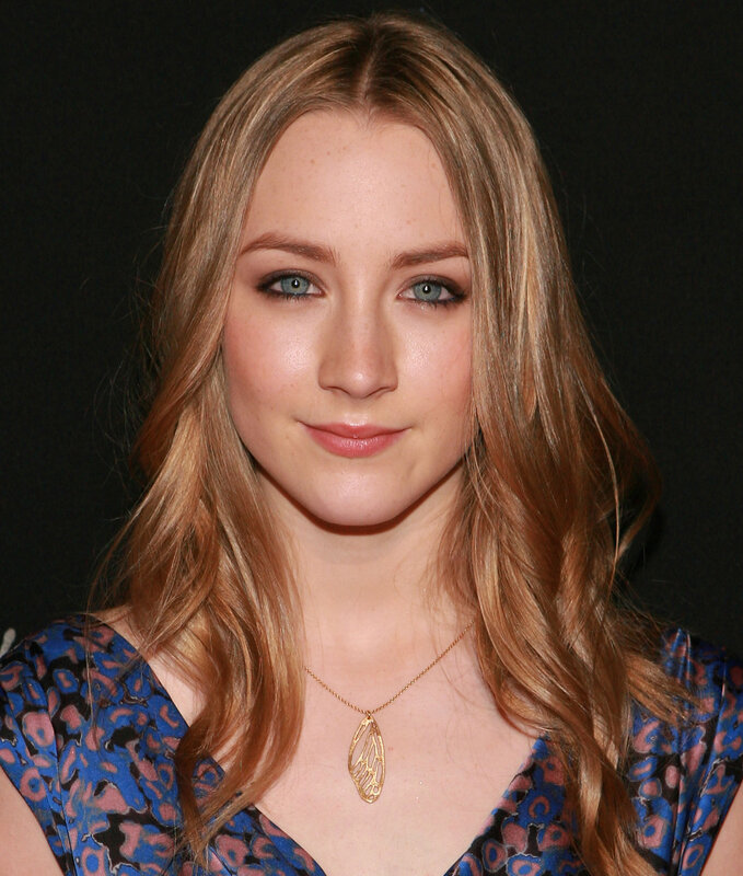 Woman with Blonde Hair — Neutral, Photograph, Necklace, Blue Dress
