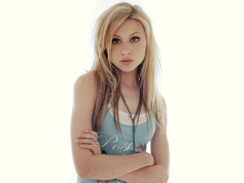 Woman with Blonde Hair — Neutral, Photograph, Necklace, Tank Top, Crossed Arms