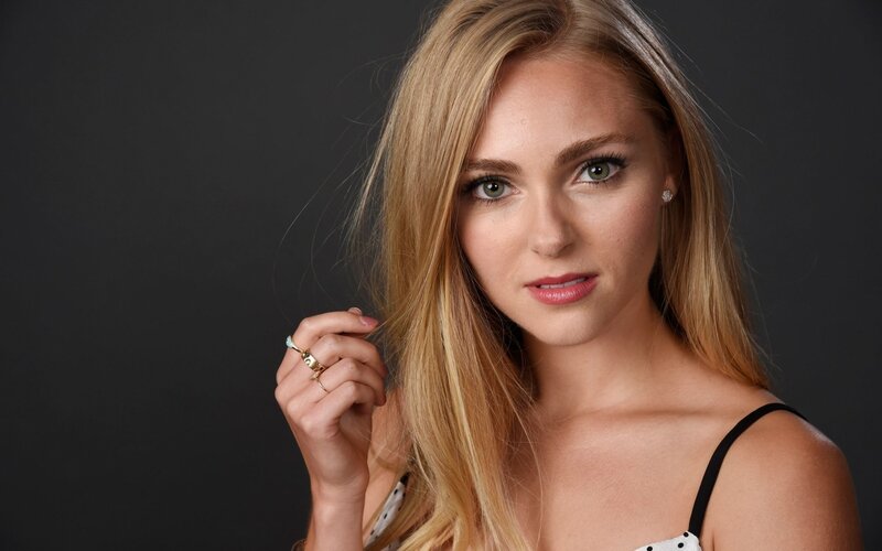 Woman with Blonde Hair — Neutral, Photograph, Ring, Earring