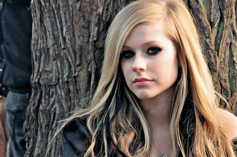 Woman with Blonde Hair — Neutral, Photograph, Tree