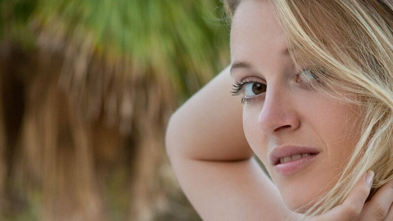 woman with blonde hair outdoors