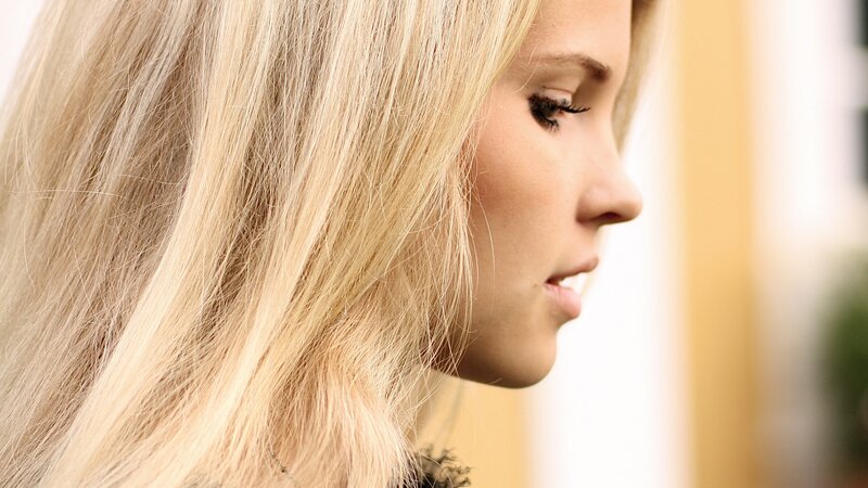 Woman with Blonde Hair — Photograph, Face
