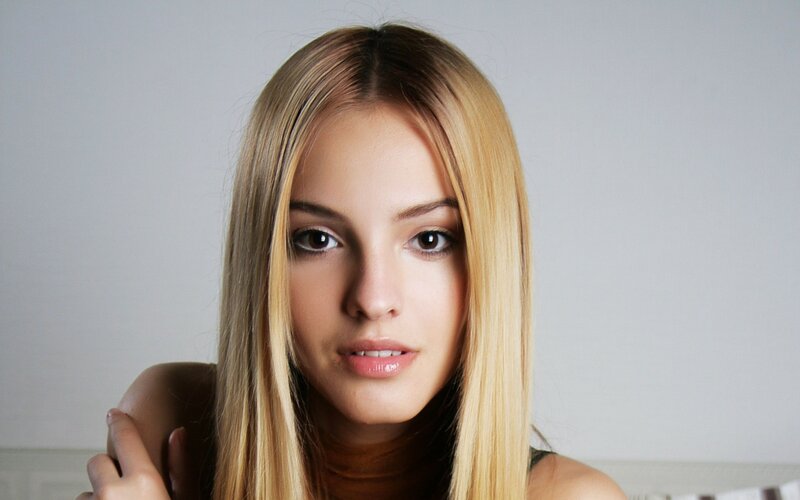 Woman with Blonde Hair — Photograph, Wall