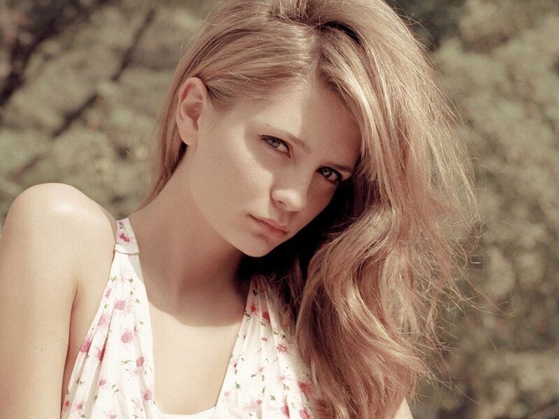 Woman with Blonde Hair — Pink, Calm, Afternoon, Photograph, Flower Dress, Outdoor