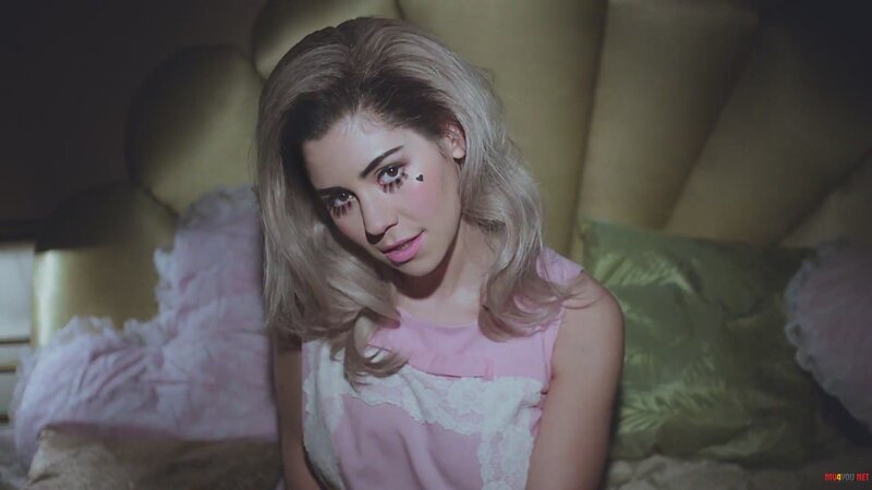 Woman with Blonde Hair — Pink, Dramatic, Night