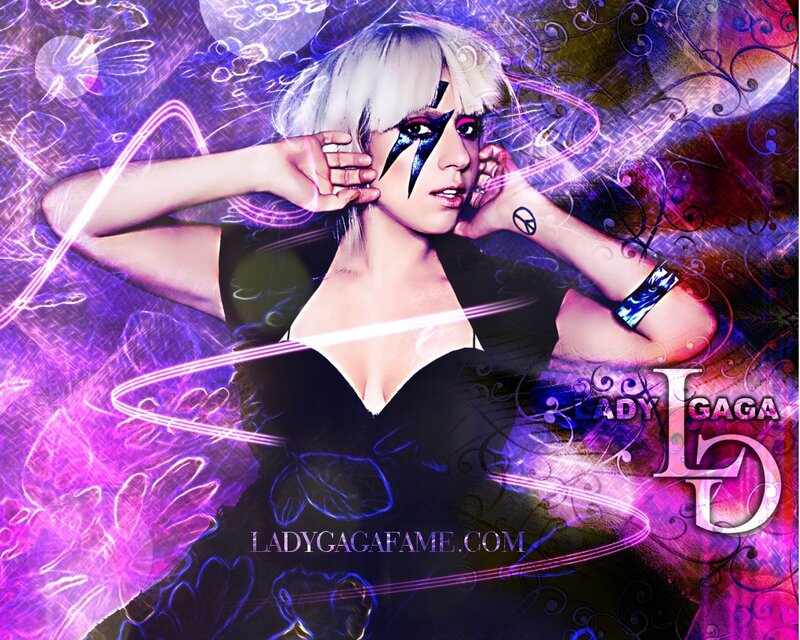 Woman with Blonde Hair — Purple, Dramatic, Digital Art