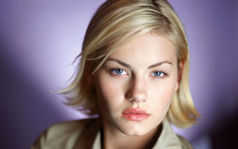 Woman with Blonde Hair — Purple, Serious, Photograph, Blonde Hair