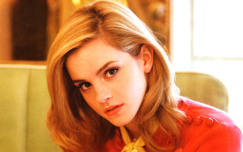Woman with Blonde Hair — Red, Calm, Afternoon