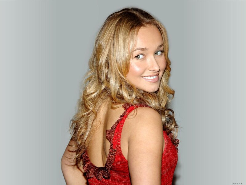 Woman with Blonde Hair — Red, Friendly, Photograph, Red Top