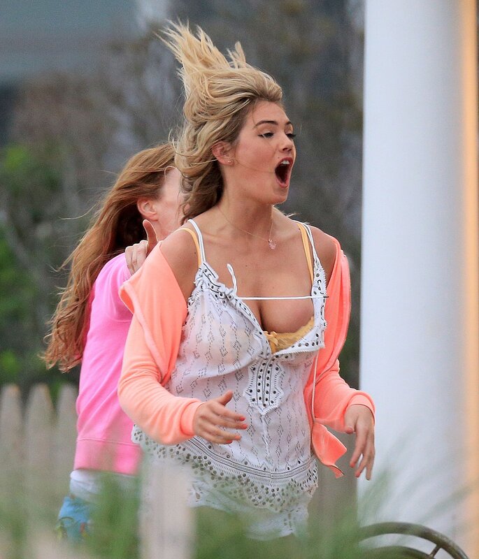 woman with blonde hair running
