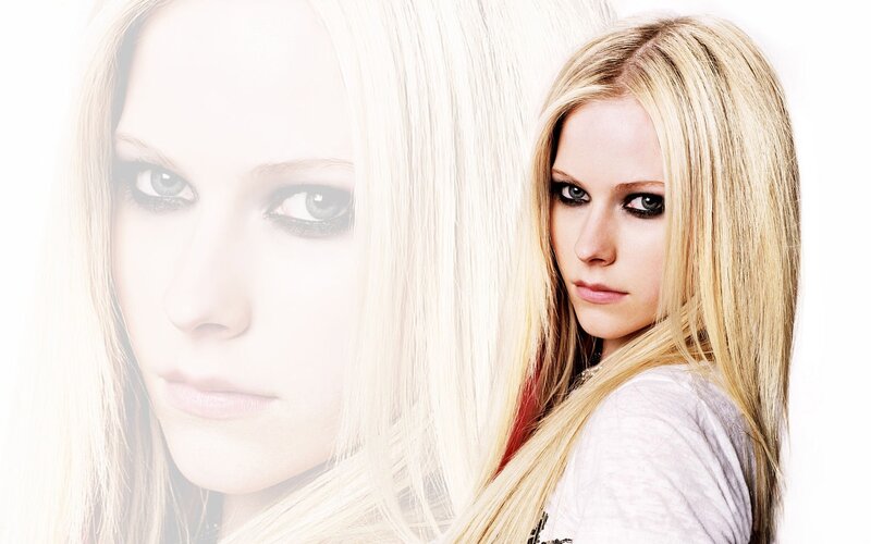 Woman with Blonde Hair — Serious, Photograph, Blonde Hair, Dark Eye Makeup, White Background