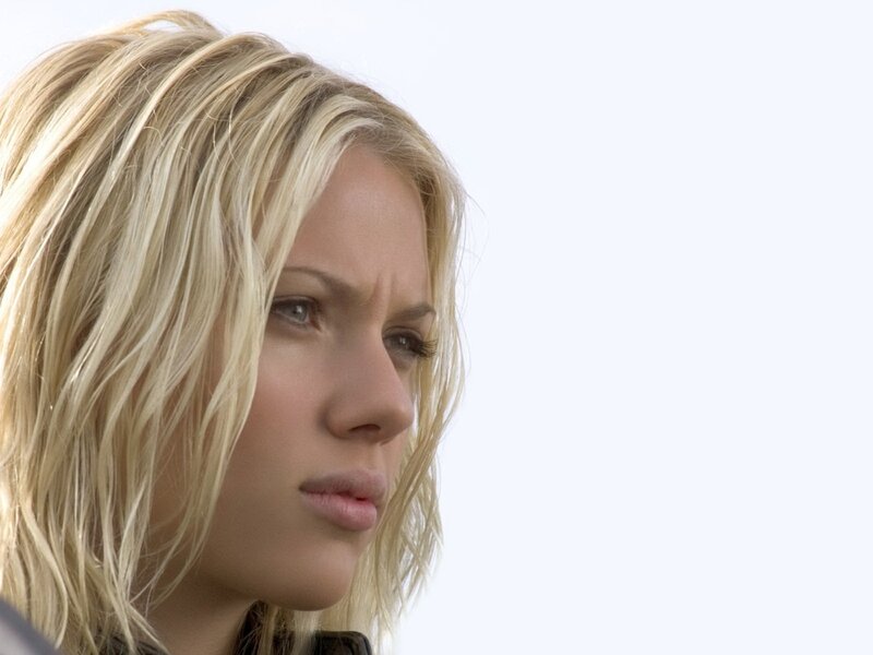 Woman with Blonde Hair — Serious, Photograph, Face, White