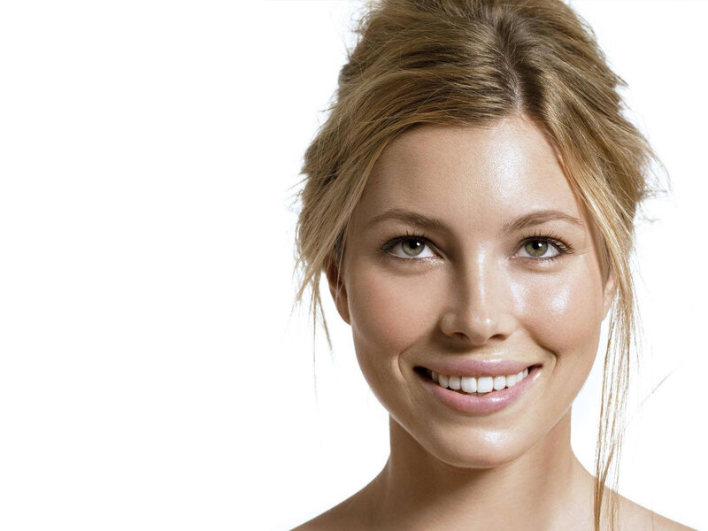 woman with blonde hair smiling