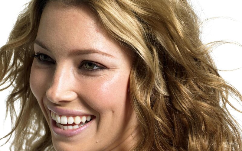 woman with blonde hair smiling