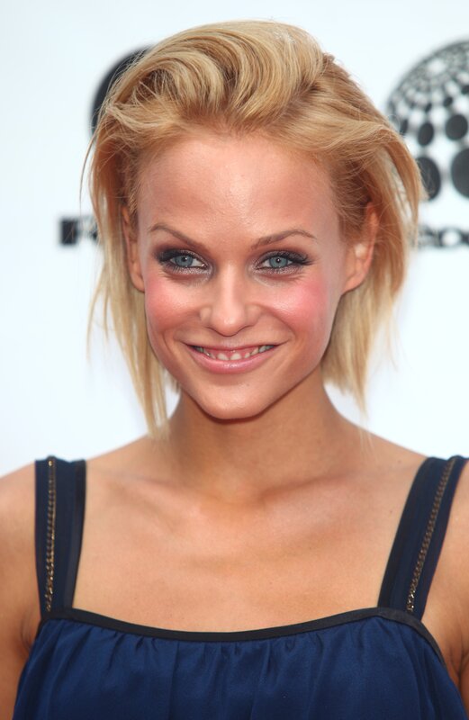 woman with blonde hair smiling